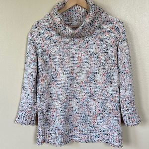 Moon & Madison Multi Colored Cowl Neck Sweater Size XS